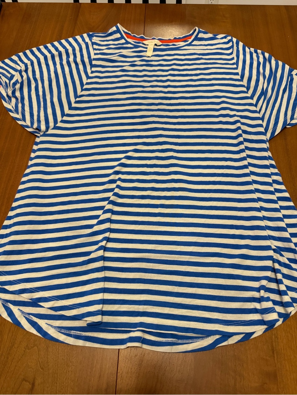 Matilda Jane Blue and White Striped Short Sleeve Tee